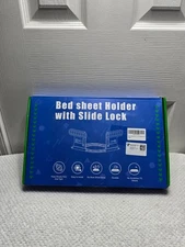 Bed Sheet Holder with Slide Lock Straps Corner Middle Fitted Bedsheet Fastener W
