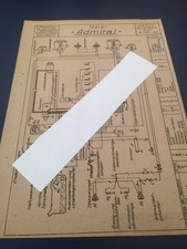 Opel Admiral 3,6 ltr, Vorkrieg, Elektrischer Schaltplan, orig. Linnemann