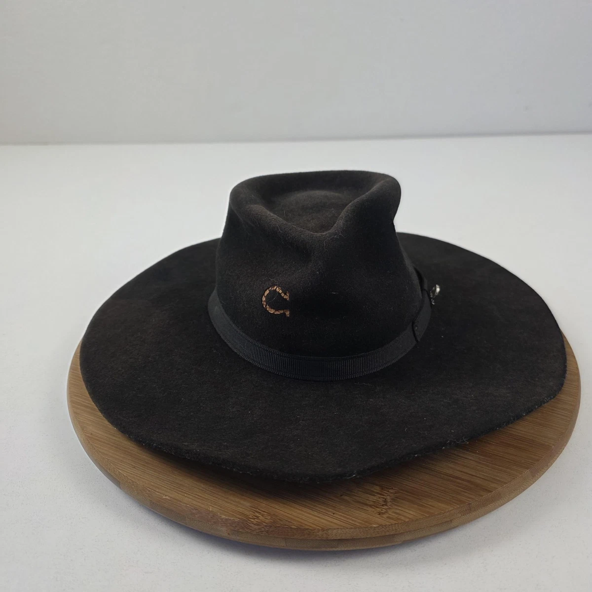 Charlie 1 Horse “High Desert” Black Wide-Brim Hat w/ Silver Accents Size Small Charlie 1 Horse Hat - Etsy main image 3
