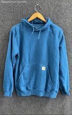 Carhartt K288 Men's Original Fit Sleeve Logo Pullover Hoodie Blue Size M