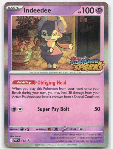INDEEDEE 154 Holo PROMO Scarlet & Violet Promo Pokemon NM