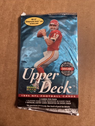 1995 Upper Deck NFL Predictor, Championship Series SP, 5 Packs , 5 Cards Each - 第 2/3 張圖片