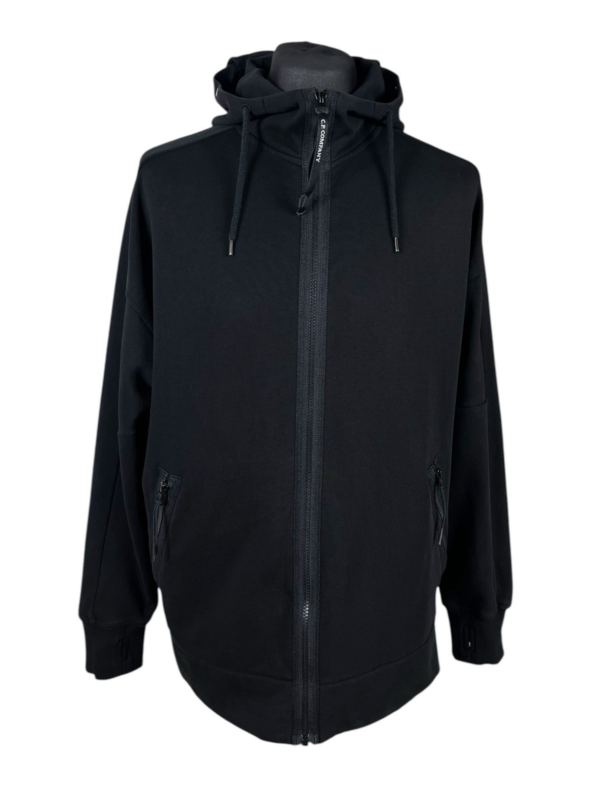 C.P. Company Goggle Hoodie XXL Black Authentic Jacket 2XL Preloved Luxury VIP image 2