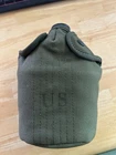 Original Vietnam Era US Military M-1956 Canteen Cover with WW2 Era Canteen.