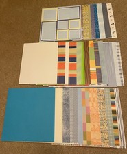 39 assorted scrapbook pages