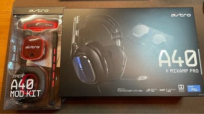 ASTRO A40 TR Gaming Headset + MixAmp Pro Mikrofon A40TR-MAP-002R Betrieb best...
