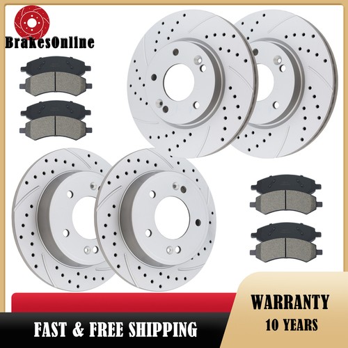Fit for Kia Forte 20142016 Front and Rear Brake Rotors Pads Kit
