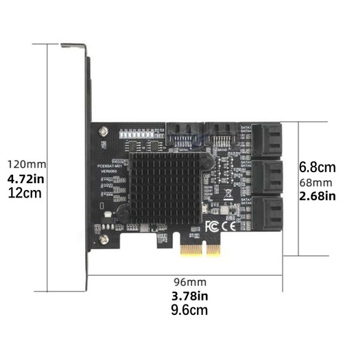 Wholesale Expansion Card Controller Adapter PCI-E to 8 Port SATA 3.0 6G For HDD - Picture 10 of 10