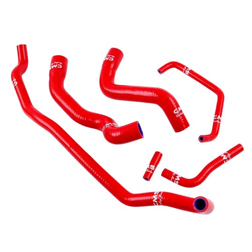 Red 6PCS For Abarth Punto Evo Alfa Romeo Mito QV Silicone Radiator Coolant Hose - Picture 2 of 12