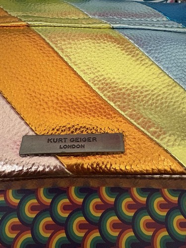Kurt Geiger “The Kensington” Metallic Striped Leather Bag - Picture 6 of 9