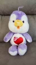 Original 1984 Care Bears Cousin Cozy Heart Penquin Plush Animal