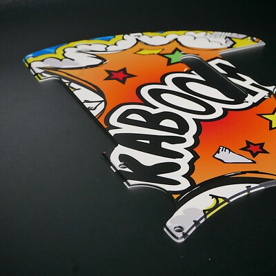 Fender Tele Pickguard   Pop Art Kaboom   Custom Pickguard   Grafik