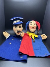   Rare Lot of Two Vintage German Kersa Hand Puppets c.1960  s