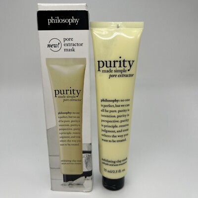 Purity Made Simple Pore Extractor Exfoliating Clay Mask by Philosophy - 2.5oz