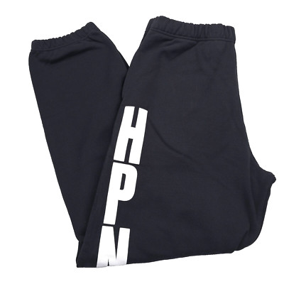 $560 Heron Preston HPNY Logo Black & White Sweatpants Mens Size Large