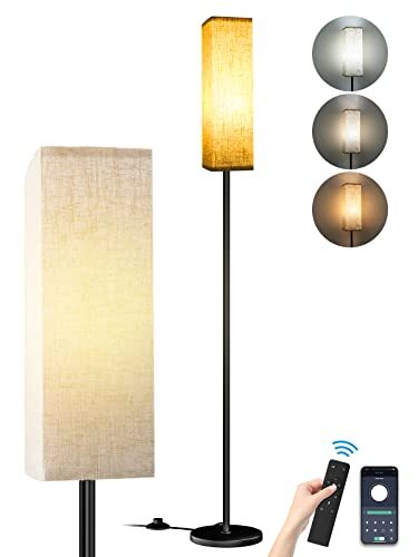 Piantana CRLL con Telecomando: Lampada da Terra Smart per Camera da Letto