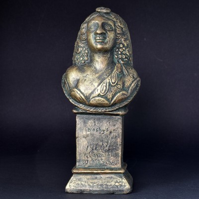 Bacchus Dionysos Terrakotta Büste Statuette römischer Streitwagen Dekoration ...