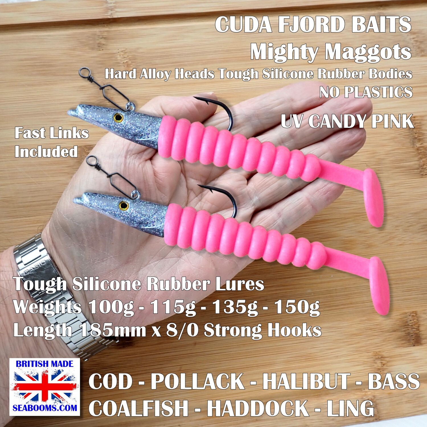 Norway Fjord Baits strong lures boat fishing for Cod Halibut Haddock