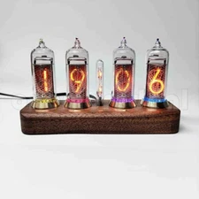 IN14 Retro Glow Nixie Tube Clock 4-Bit Bluetooth Control Brightness Adjustable