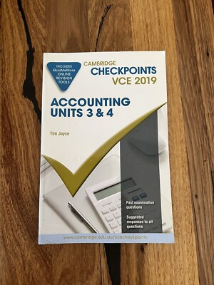 Cambridge Checkpoints VCE Accounting UNITS 3 & 4. | eBay