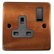 G&H Tarnished Copper CTCB Light Switches, Plug Sockets, USB, Dimmers, Toggles