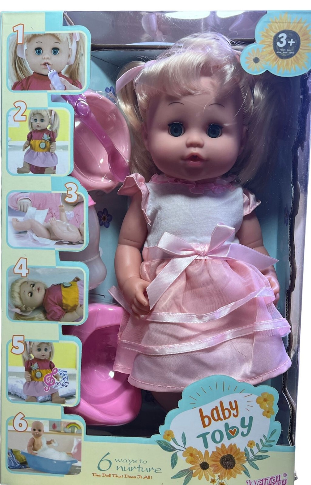 Baby Doll Milk Bottle Dummy Potty Baby Doll Accessories Feeding Kit
