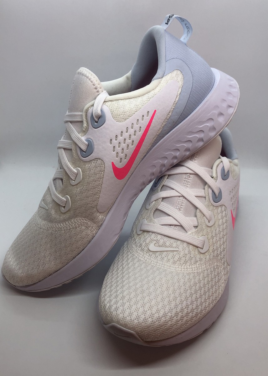 NEW Nike Legend React Women's Running Shoes White Pink Blue AA1626 102 Size 