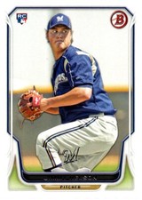 2014 Bowman #129 Jimmy Nelson - Rookie RC FREE SHIPPING!