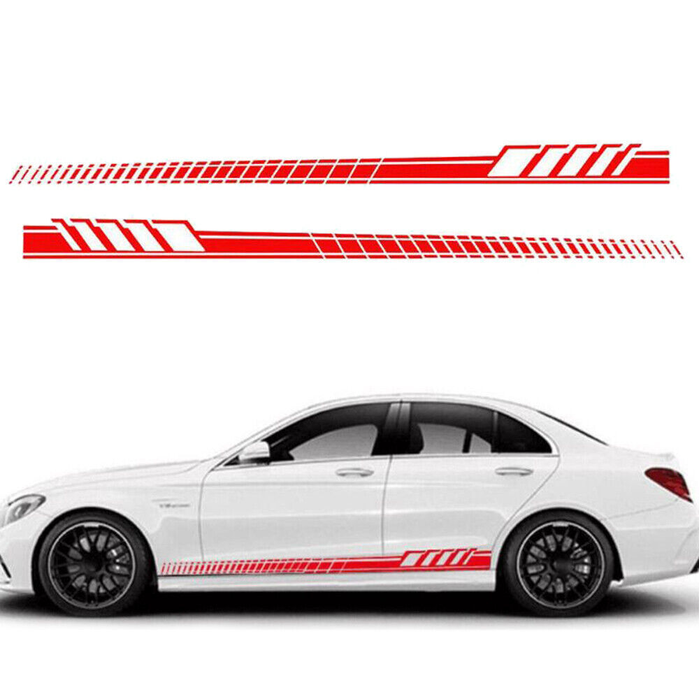 Audi TT Seitenschweller Aufkleber - 2-tlg. Vinylfolie Streifen Dekor