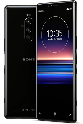 Neu Sony Xperia 1 128GB schwarz entsperrt SIM-frei Android Handy Smartphone