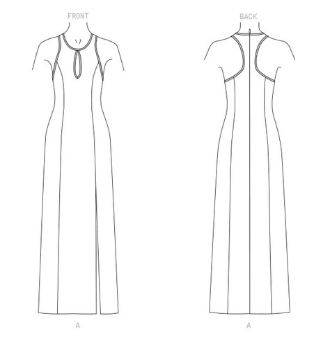 VOGUE DRESS SEWING PATTERN 1692 8-16 WOMENS RACER BACK DESIGNER CESAR UNCUT. - Picture 2 of 7