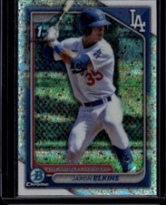 2024 Bowman #BCP-106 Jaron Elkins Chrome Prospects Mini-Diamond Refractors