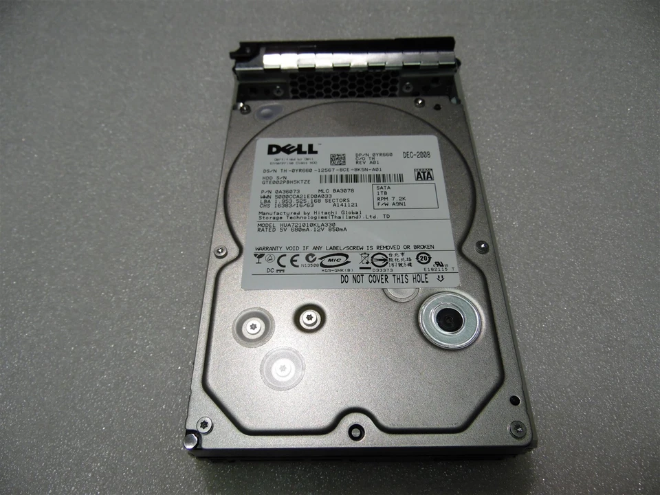 1TB 7.2K 3Gb/s DELL HDD SATA 3.5" GEN 11 12 13 SERVER POWEREDGE YR660 - Image 2 of 3