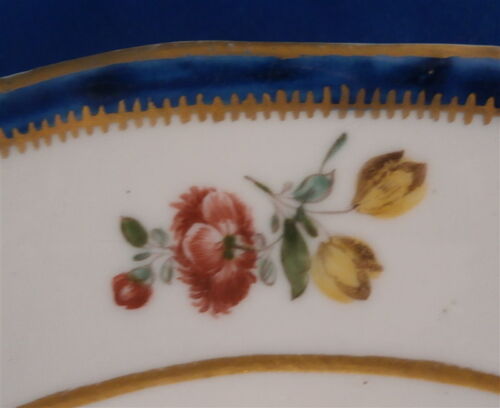 Antique 18thC Cozzi Porcelain Floral Plate Porzellan Teller Italy Italian - Picture 4 of 7
