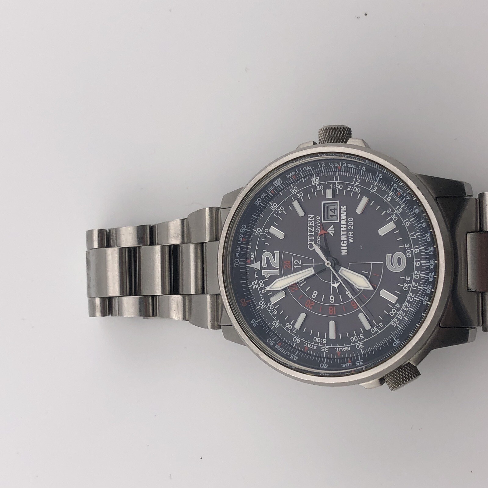 Citizen Nighthawk EcoDrive Pilot B877S015693 Men's Watch New