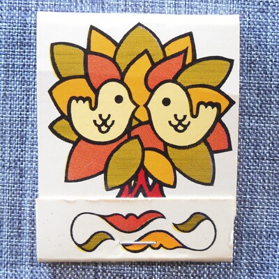 A bird in the hand is worth two in the bush Hen Chicken 1978 Matchbook Full