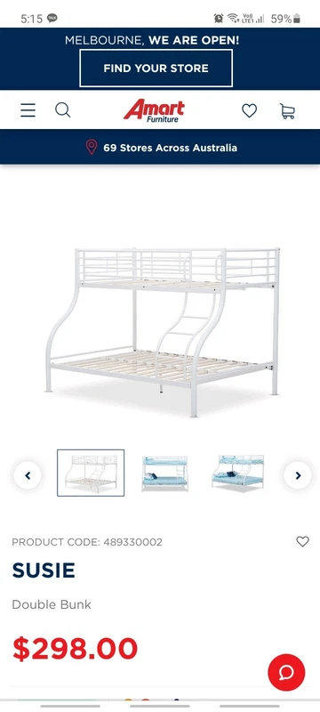 amart bunk bed