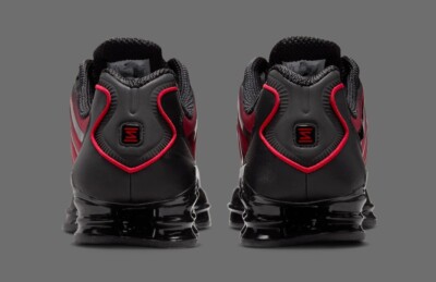 Nike Shox TL Shoes Black University Red Gradient IF6202-001 Men's