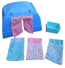 Loving Family Dollhouse Vtg Camping Tent Sleeping Bag Lot 90's