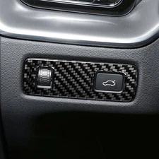 Real Carbon Fiber Rear Trunk Liftgate Switch Button Trim For Volvo XC60 2018-25