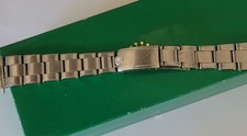 Vintage Genuine Rolex 7205 riveted 19mm Swiss circa 1969 bracelet, great shape!