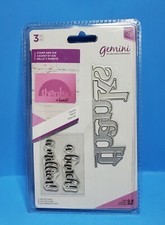CSD1 Crafters Companion Gemini Thanks stamp and die set