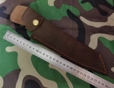 for 5x21.5 cm knife blade bag scabbard sheath cow leather customize brown H477