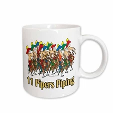 3dRose Eleven Pipers Piping Mug