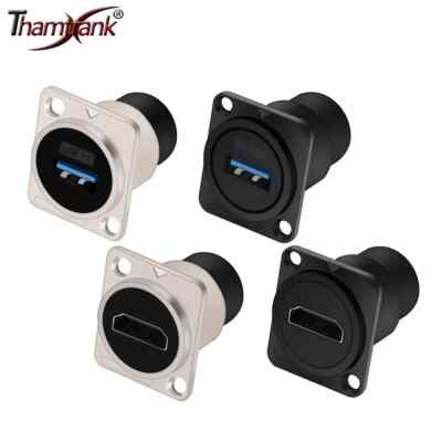 Metal Round/D Type Module RJ45 CAT6&USB 2.0/3.0&Type C&HDMI-Jack Socket Panel