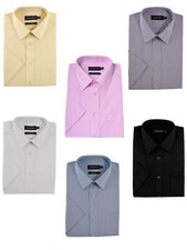 Double Two Men Classic Fit Half Sleeve Shirt 3300 Collar Size 14.5 - 23, 8 Col