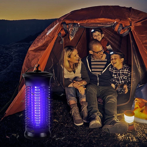 Lampada elettrica antimosche moscerini parassiti mosche insetti trappola zanzare insetti zapper 4.000V - Foto 11 di 12
