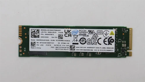 Lenovo Legion 5 16ITH6H 5 16ITH6 5-15ITH6H Solid State Drive SSD 01FR536