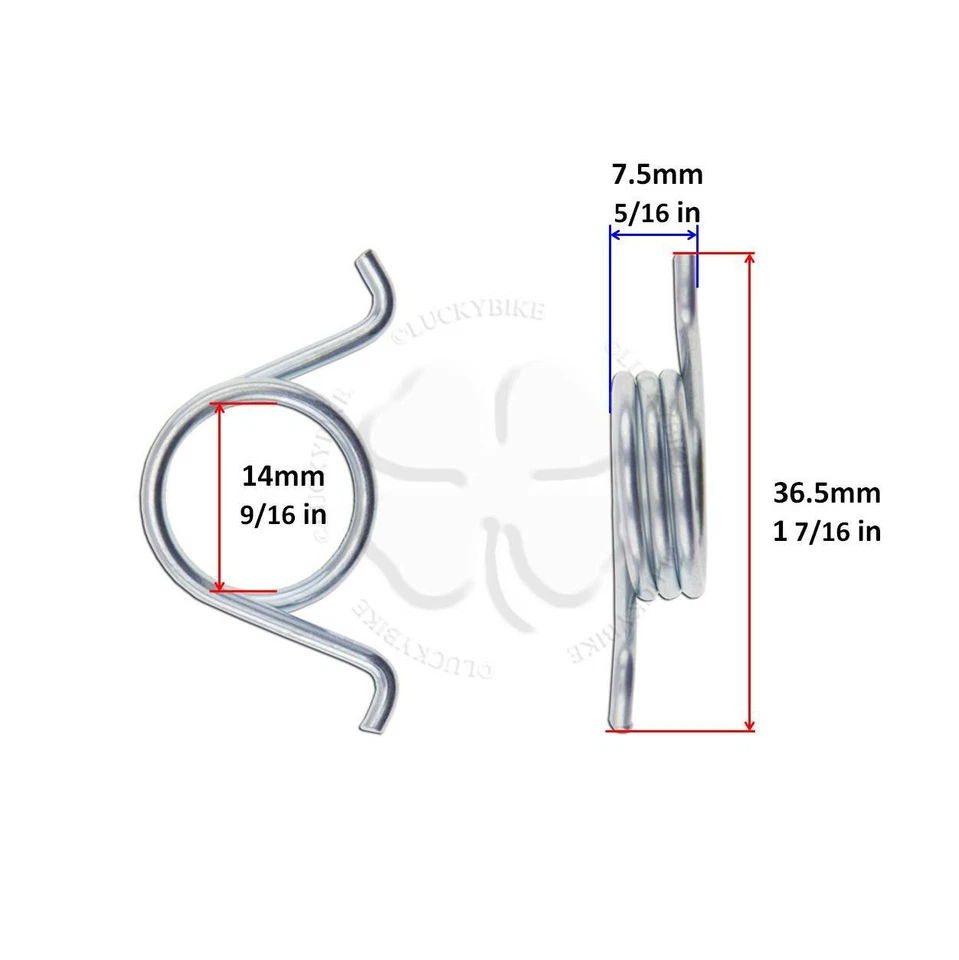 Juego de 2x Resortes de clavija de pie para Honda Suzuki Yamaha Kawasaki reposapiés delantero trasero Foto 2 de 2