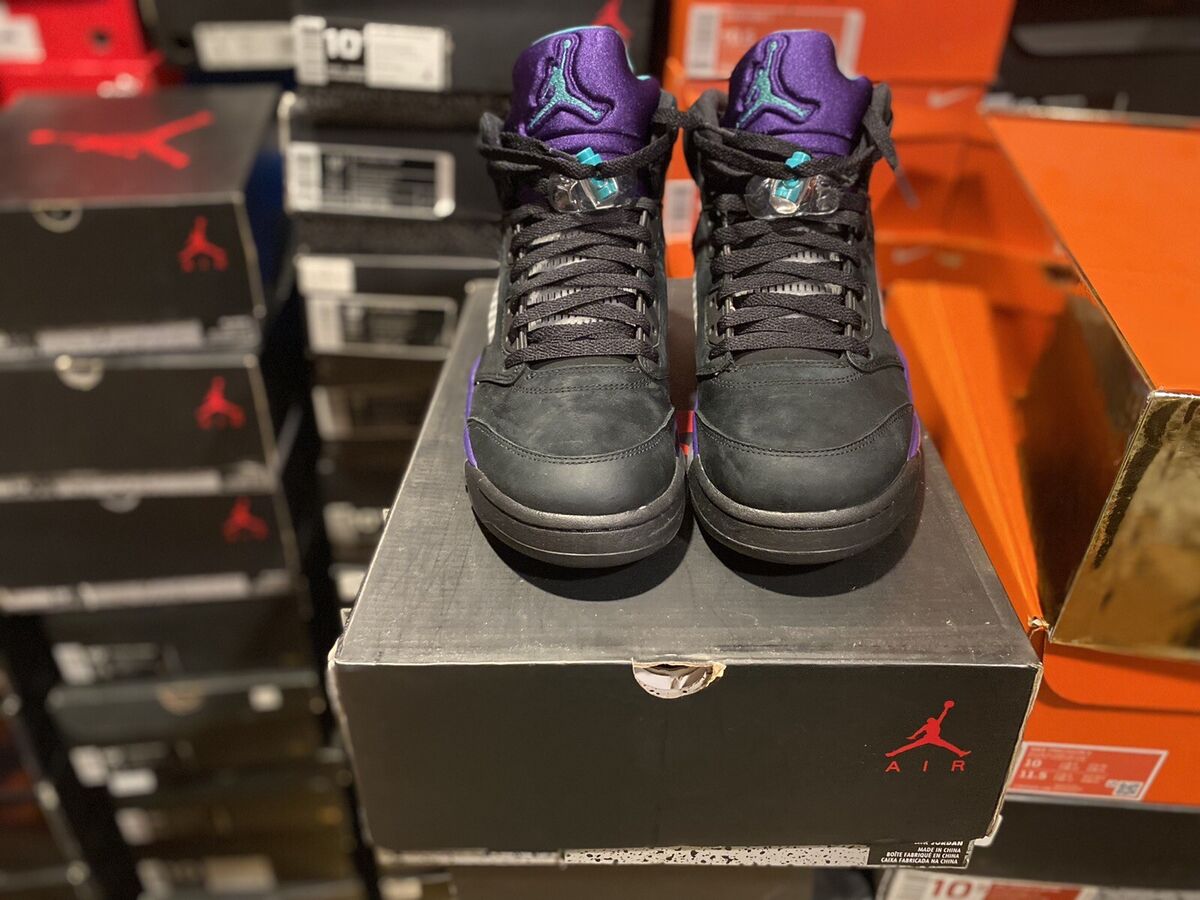 Size 10.5 - Jordan 5 Retro Black Grape 2013 888507477309| eBay Size 10.5 - Jordan 5 Retro Black Grape 2013 888507477309| eBay